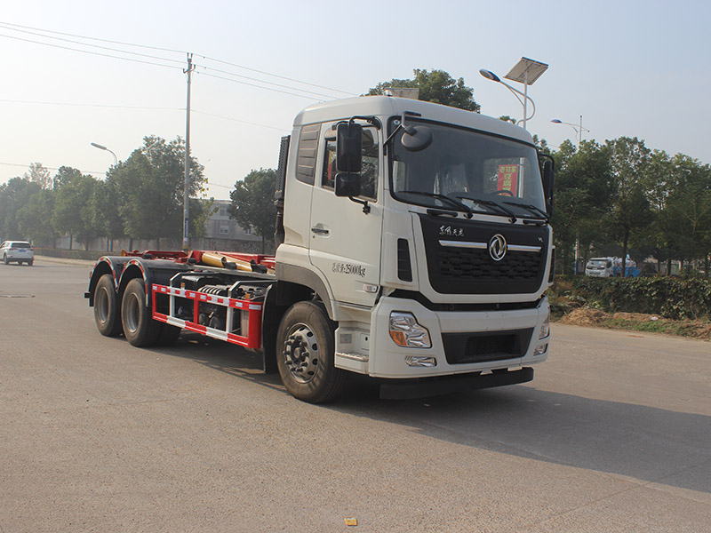 東風(fēng)天龍后八輪鉤臂車(chē)SCS5251ZXXDFH6車(chē)廂可卸式垃圾車(chē)